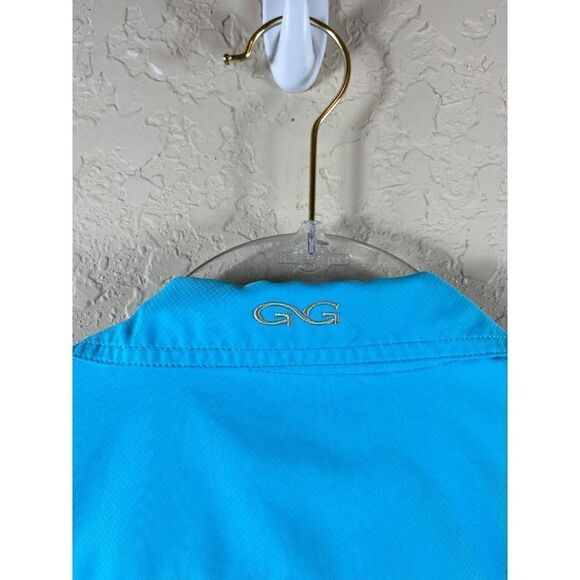 GameGuard Outdoors Ladies Microfiber Short Sleeve Button Up Shirt Medium Blue - Picture 6 of 7
